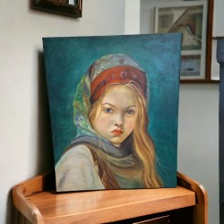 Cuadro Niña con turbante